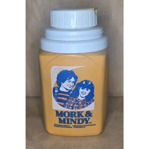 1979 Mork & Mindy Thermos 8 oz King-Seeley Vintage Lunchbox Thermos *flaw
